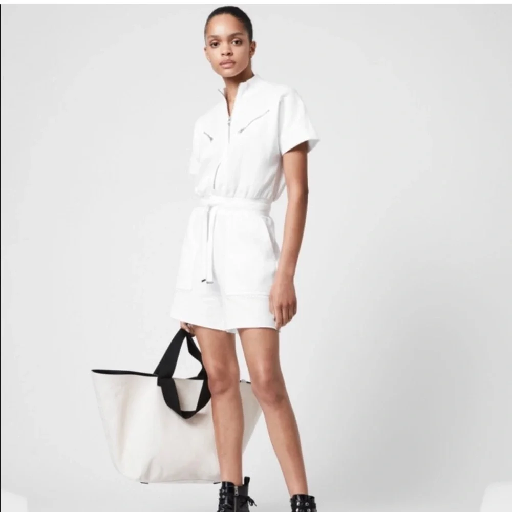 All Saints White Jumpsuit - Picture 2 of 11